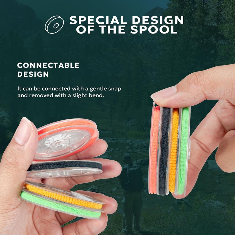 SF 3-4-5-6X Clear Nylon Tippet with Stand for Fly Fishing Trout - Image 4